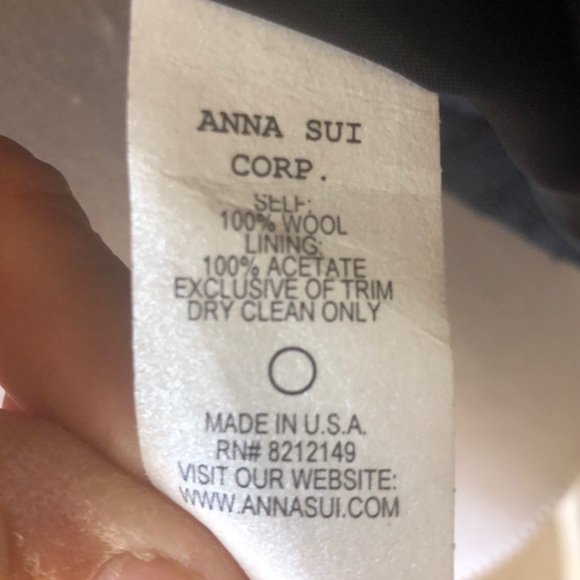 Ana Sui Black Wool Jacket - Picture 6 of 7